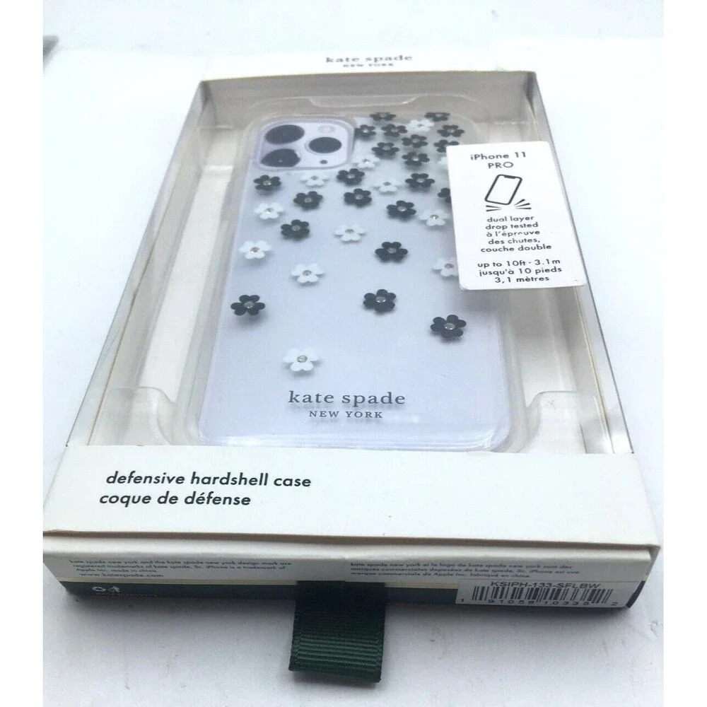 Kate Spade Defensive Hardshell Case for iPhone 11 Pro Scattered Flowers NIB